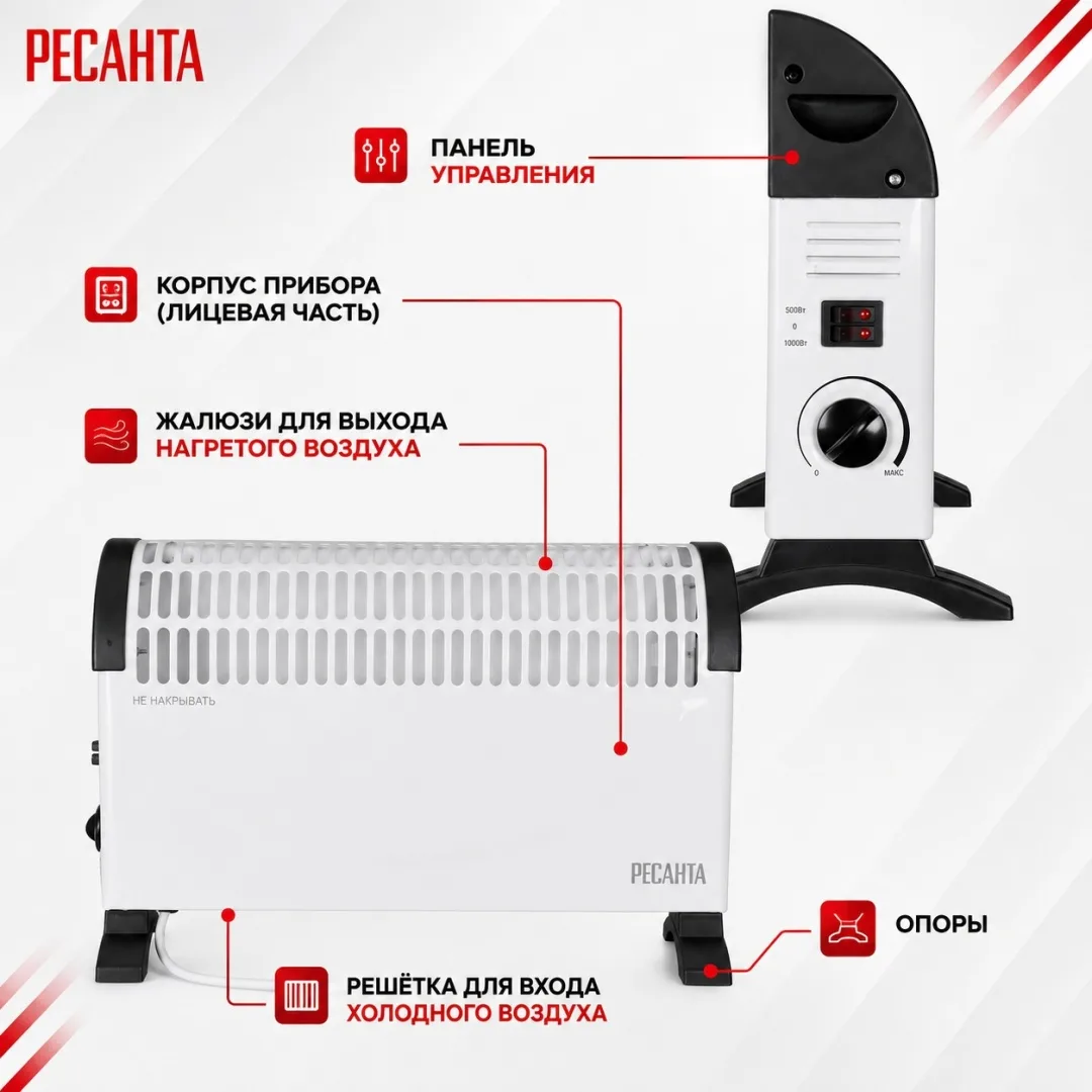 Обогреватель конвекторный Ресанта ОК-1000C