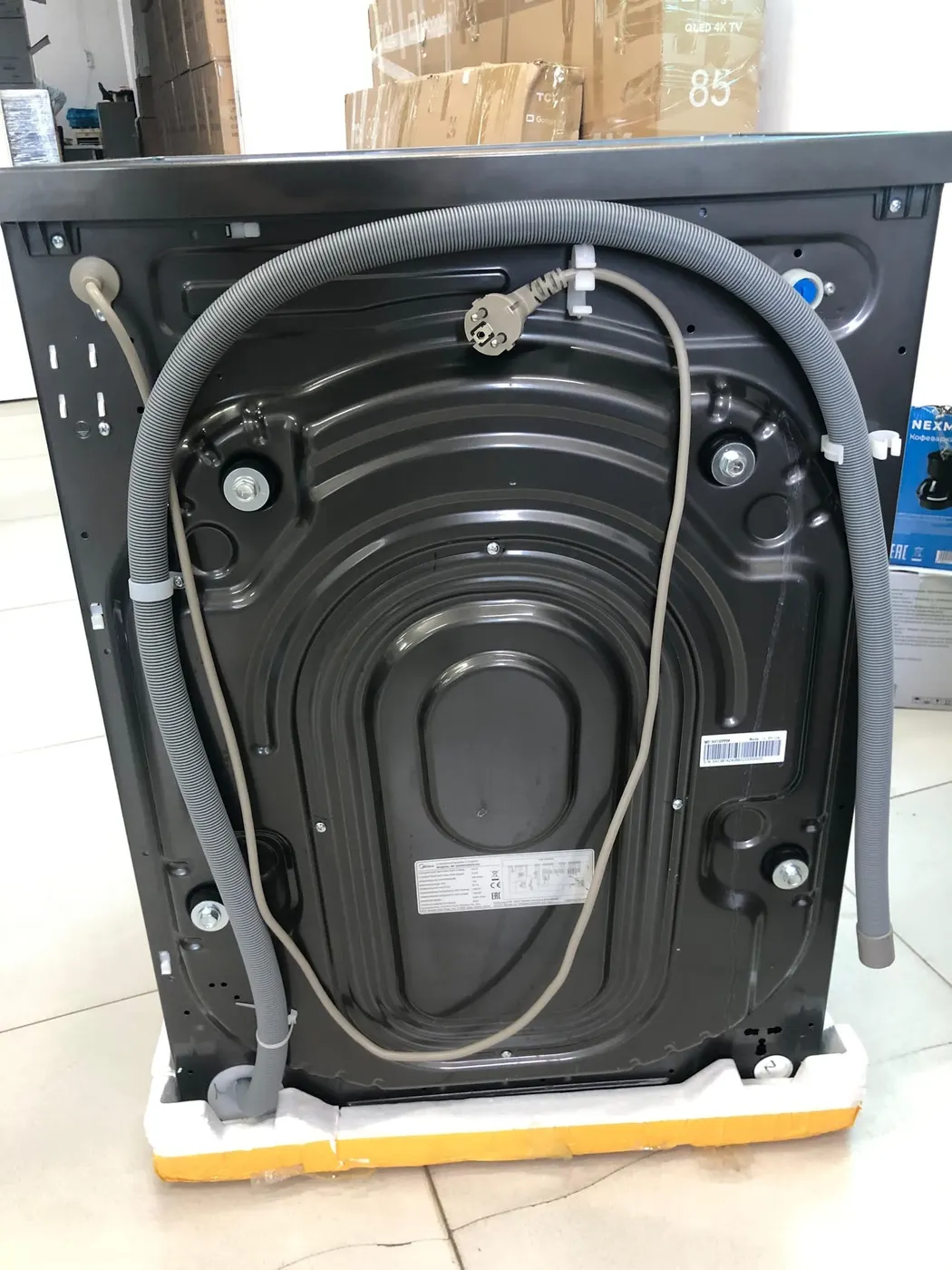 Стиральная машина Midea MF200D80WBS/S-RU серый, Уценка — фото дефекта 4