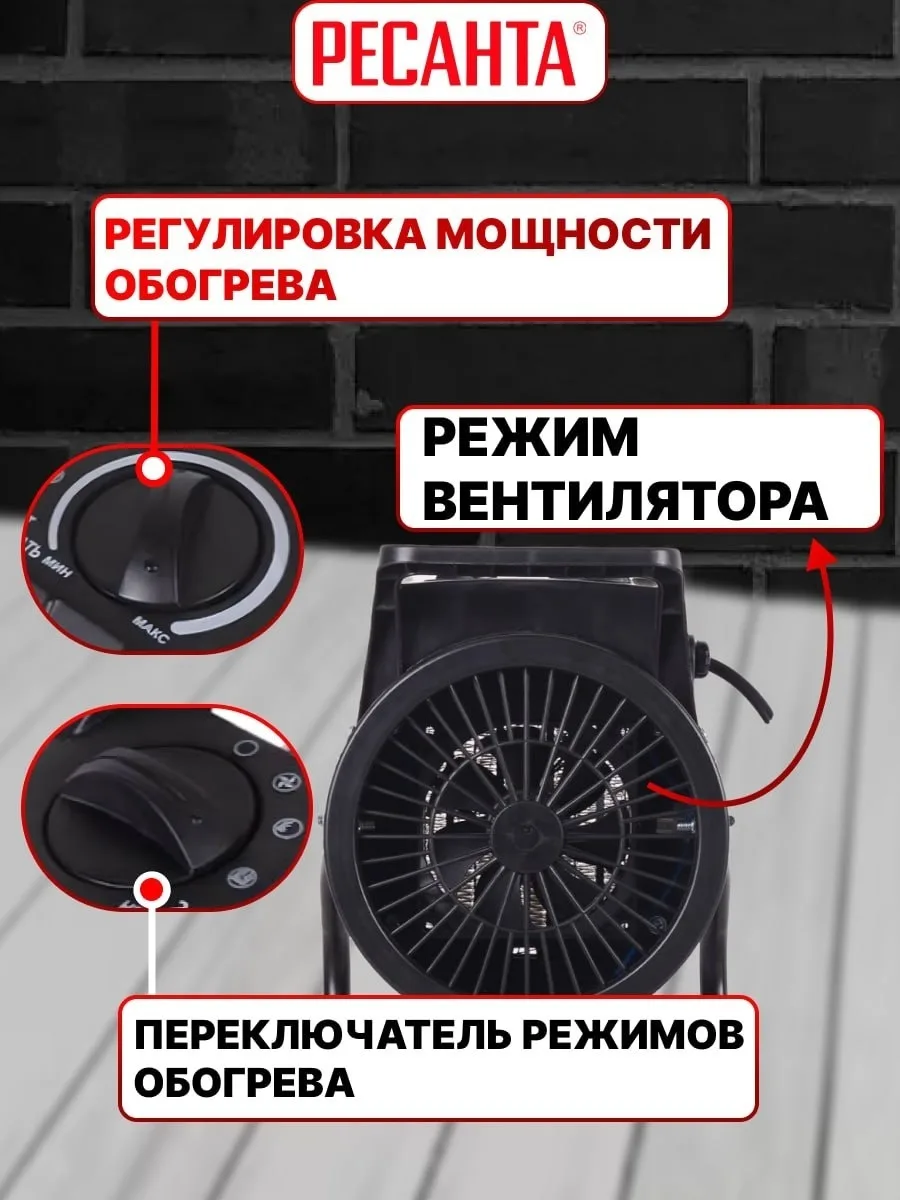 Тепловая электрическая пушка Ресанта ТЭПК-2000K