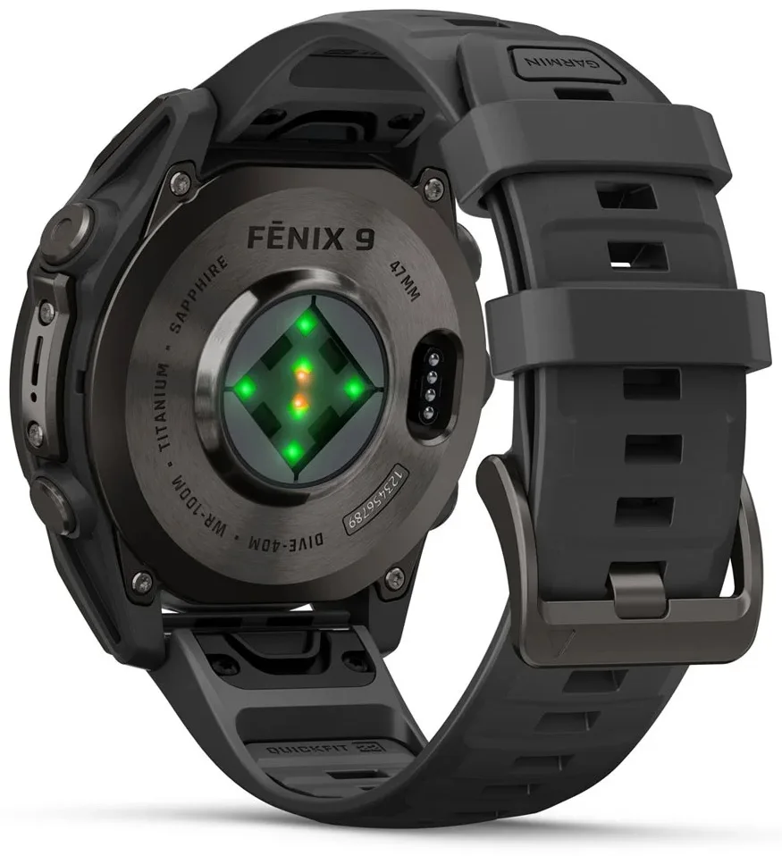 Смарт-часы Garmin Fenix 9 47 мм серый-черный (04762-11)