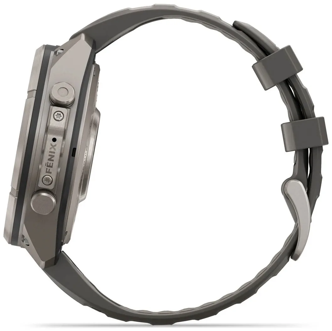 Смарт-часы Garmin Fenix 9 Pro 47 мм серебристый-серый (04338-01)