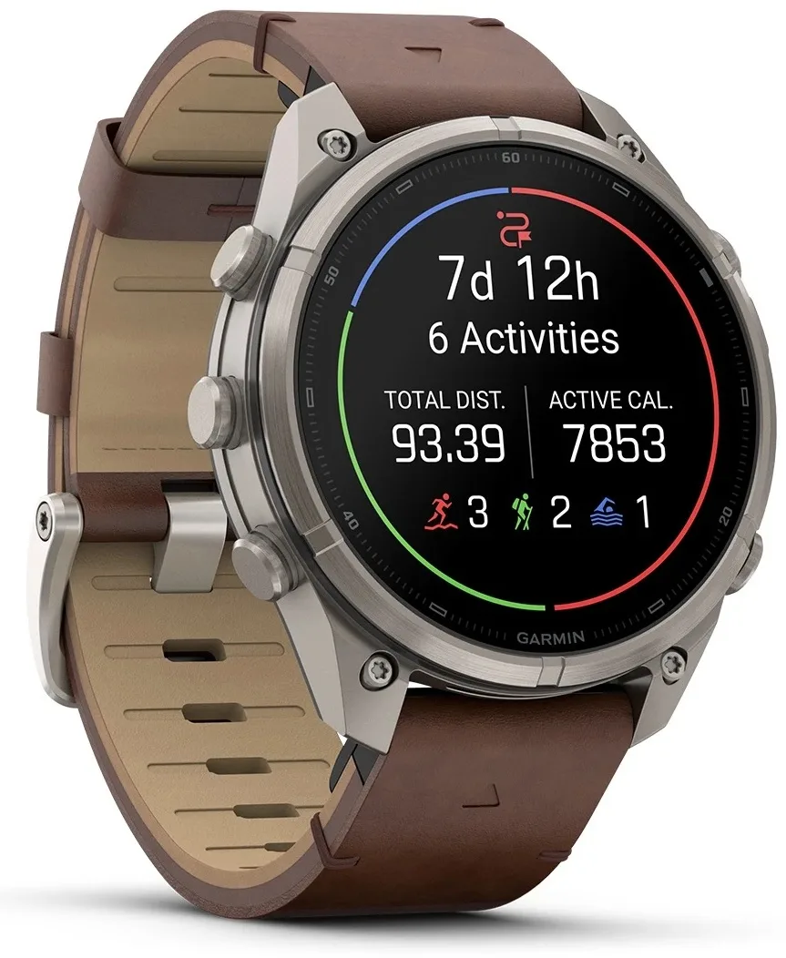 Смарт-часы Garmin Fenix 9 Pro 47 мм серебристый-коричневый (04336-41)