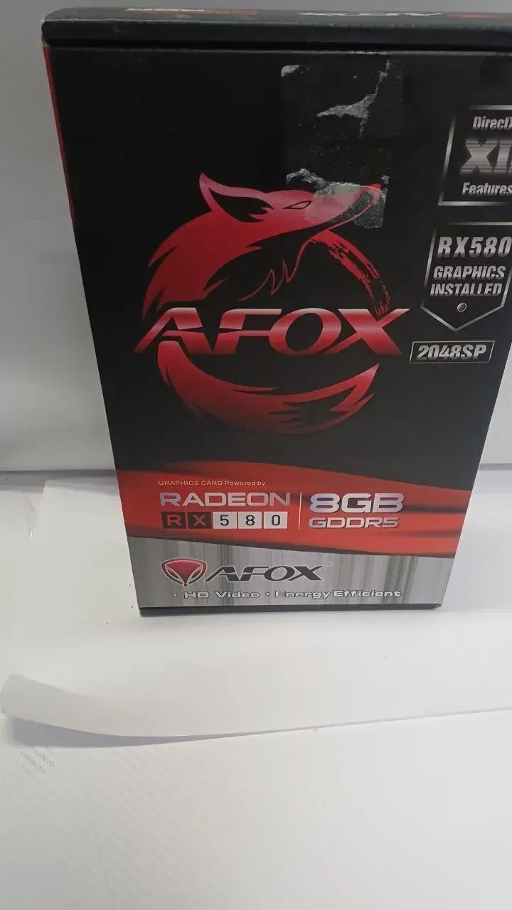 Видеокарта AFOX AMD Radeon RX580 AFRX580-8192D5H3-V3 8 ГБ, Уценка — фото дефекта 3