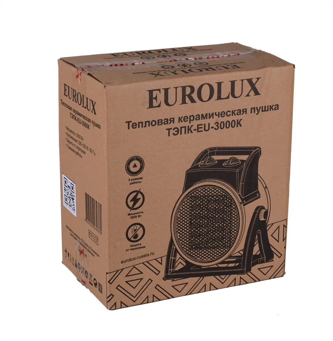 Тепловая электрическая пушка Eurolux ТЭПК-EU-3000K