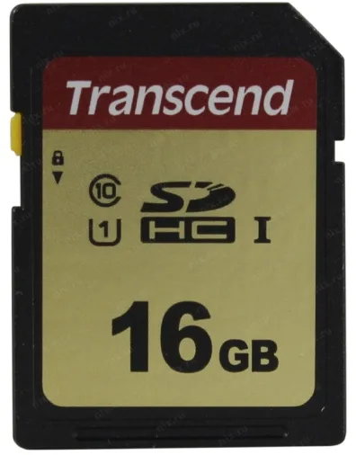 Карта памяти Transcend MicroSD 16GB Class 10 U1 TS16GSDC500S
