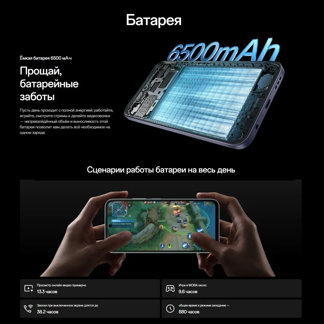 Смартфон OPPO A6x 4 ГБ/256 ГБ синий