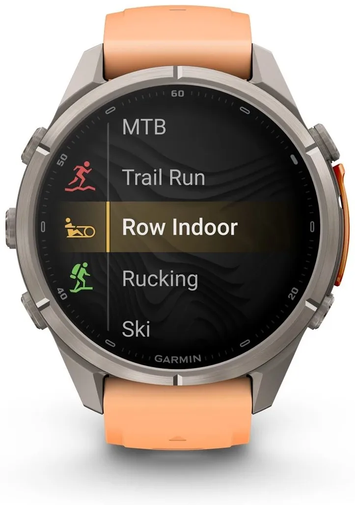 Смарт-часы Garmin Fenix 9 Pro 43 мм серебристый-оранжевый (04335-01)