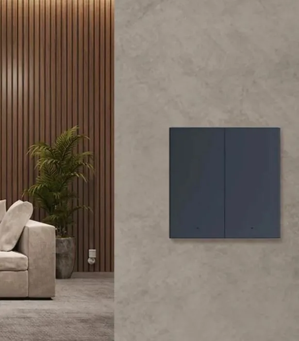 Выключатель беспроводной двухклавишный AQARA H1 Gray WRS-R02
