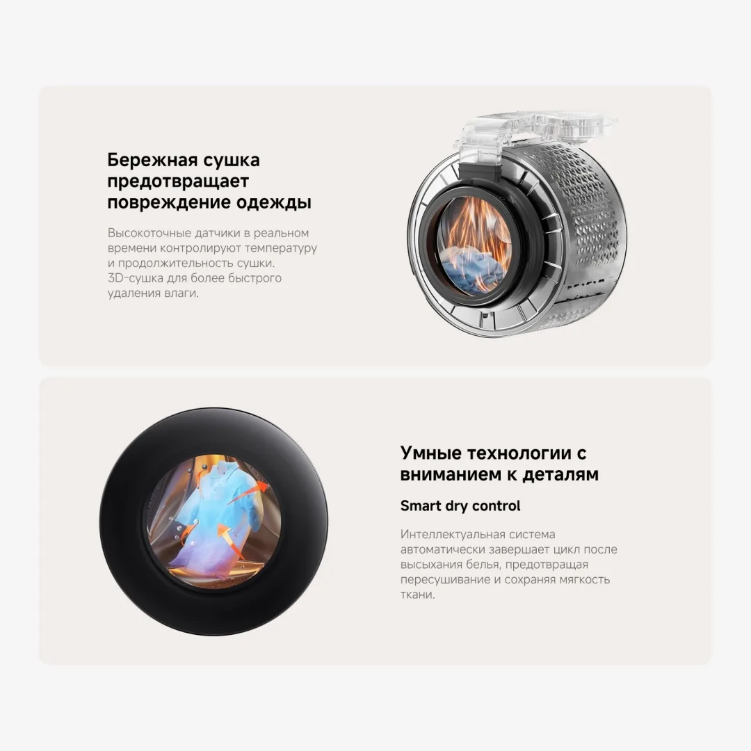 Стиральная машина Xiaomi Mijia Front Load Washer Dryer 9kg Белый