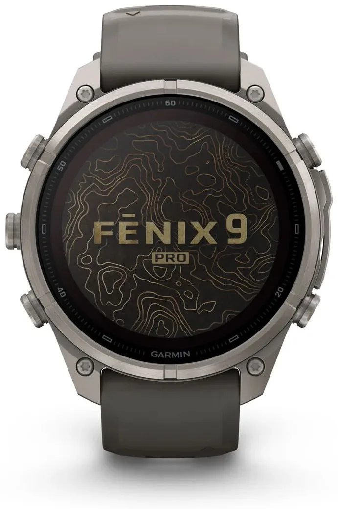 Смарт-часы Garmin Fenix 9 Pro 47 мм серебристый-серый (04338-01)