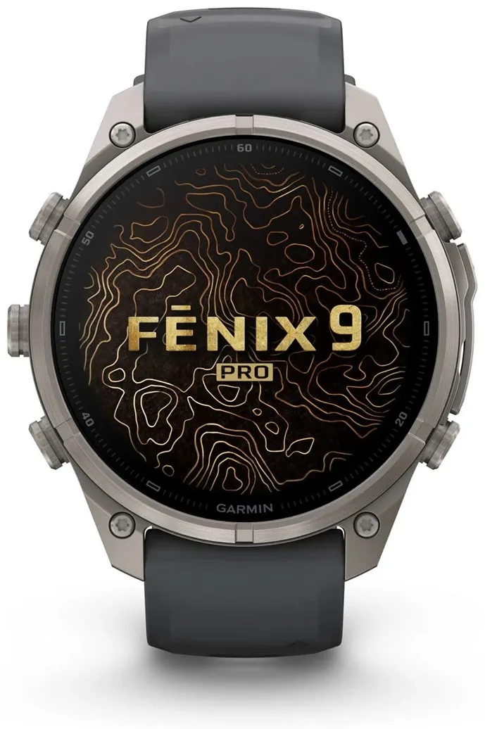 Смарт-часы Garmin Fenix 9 Pro 47 мм серебристый-серый (04336-26)