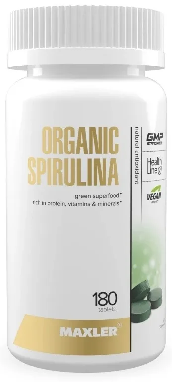 Витамин Maxler Organic Spirulina 180шт (0302)