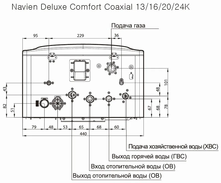 Газовый котел Navien Deluxe C20 + подарок (УТ-00011260)