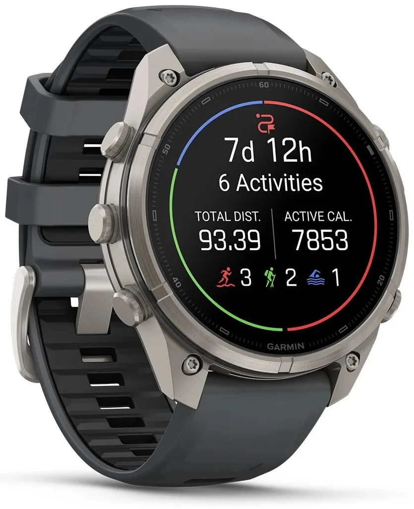 Смарт-часы Garmin Fenix 9 Pro 47 мм серебристый-серый (04336-26)