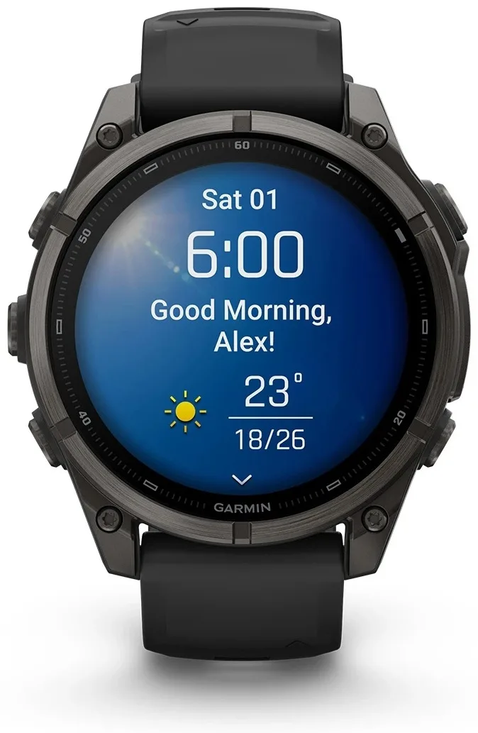 Смарт-часы Garmin Fenix 9 47 мм серый-черный (04762-11)