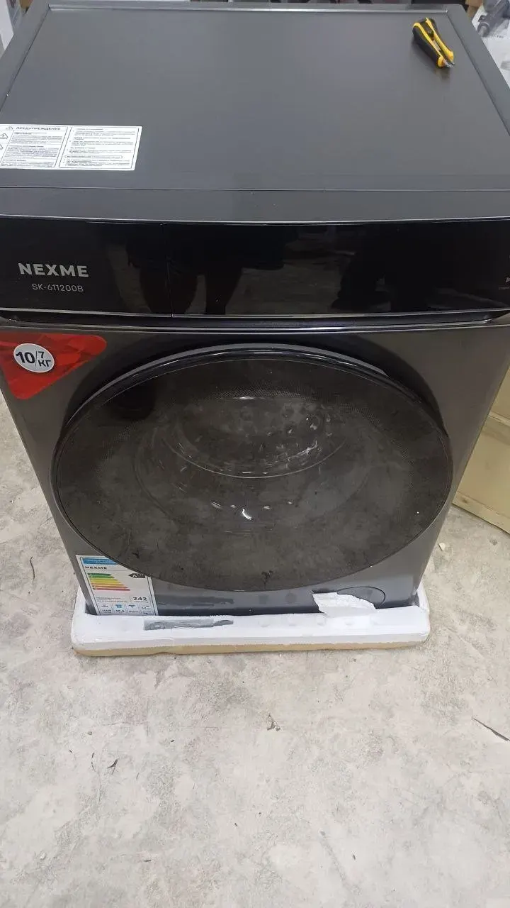 Стиральная машина NEXME SK-611200B Серый, Уценка — фото дефекта 4