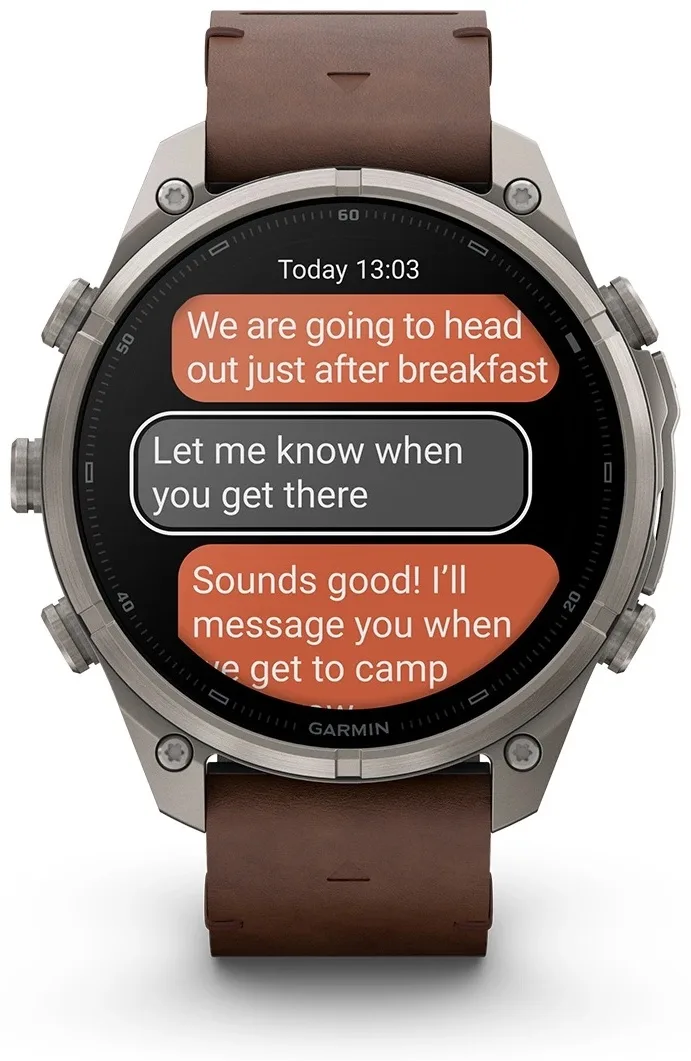 Смарт-часы Garmin Fenix 9 Pro 47 мм серебристый-коричневый (04336-41)