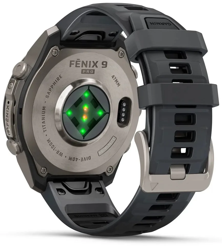 Смарт-часы Garmin Fenix 9 Pro 47 мм серебристый-серый (04336-26)